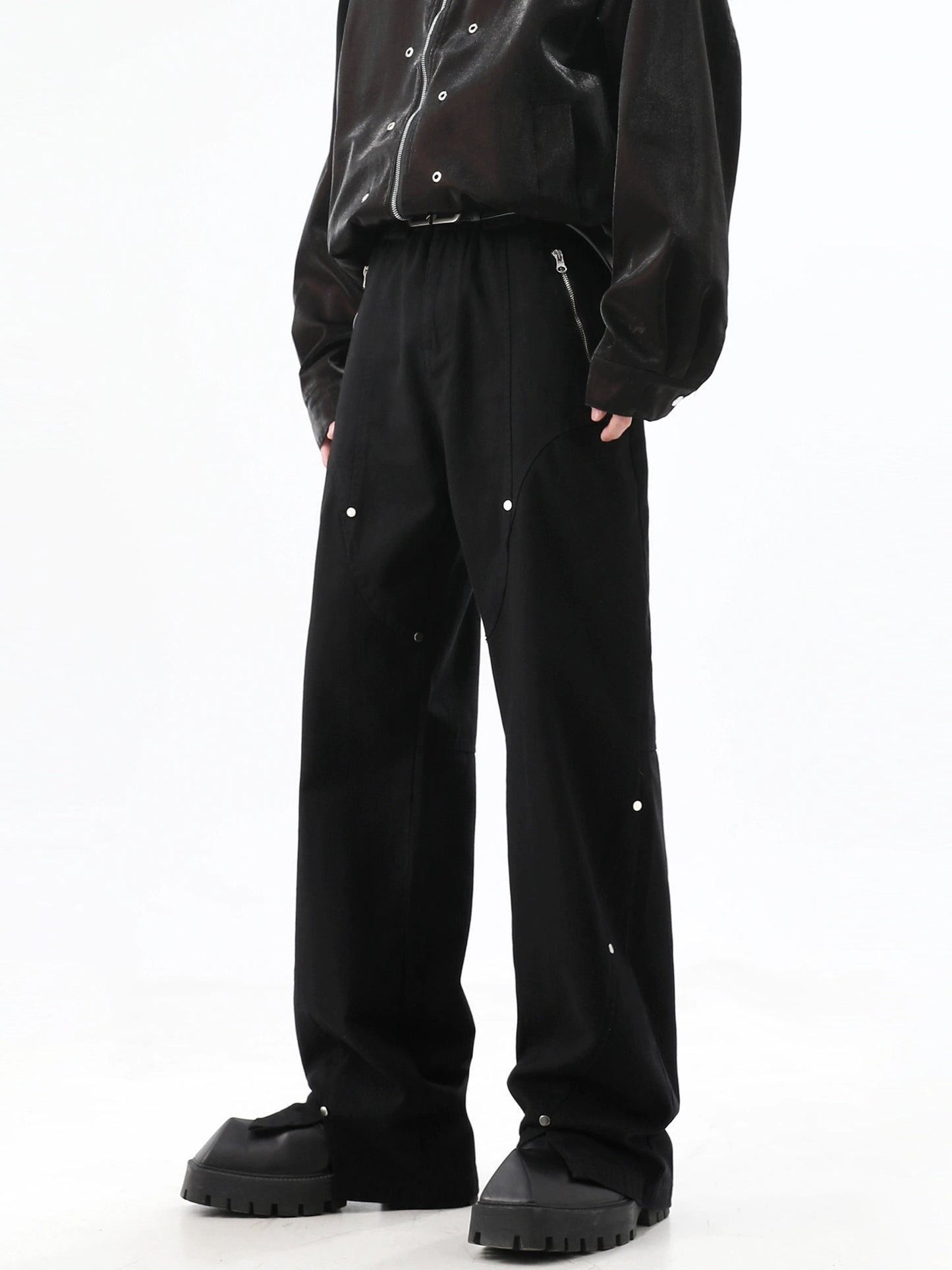 Studded Straight Trousers WN10383