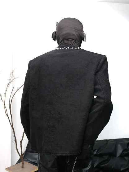 Pearl Beads Accent Design Jacket WN18692