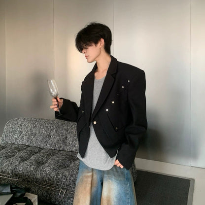 Button Design Deconstructed Line Jacket WN19913