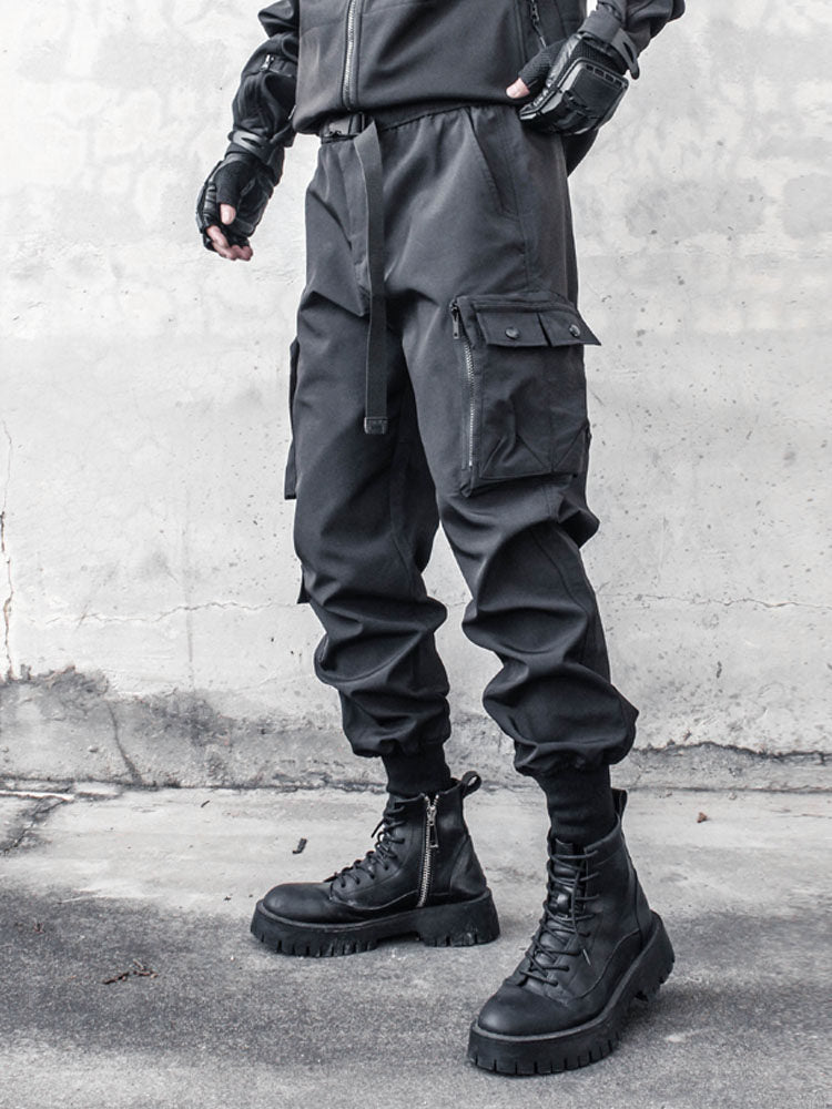Functional Multi-Pocket Cuffed Cargo Pants WN22576