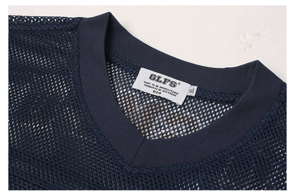 Flame Sports Letter Print Short Sleeve Shirt WN26484