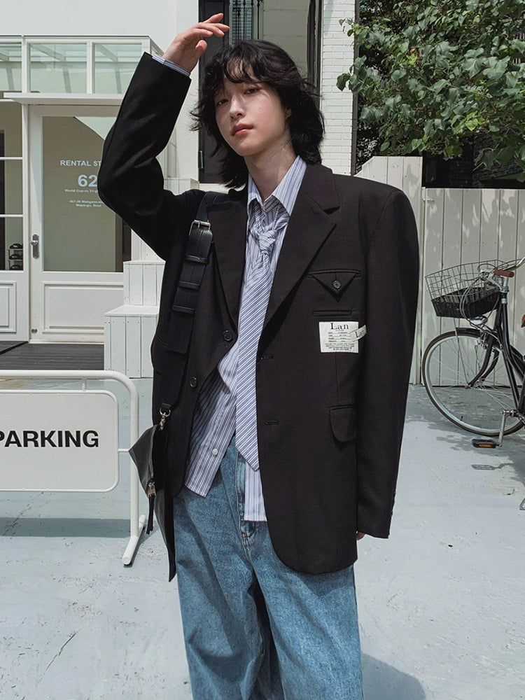 Patch Embroidery Design Tailored Jacket WN20240