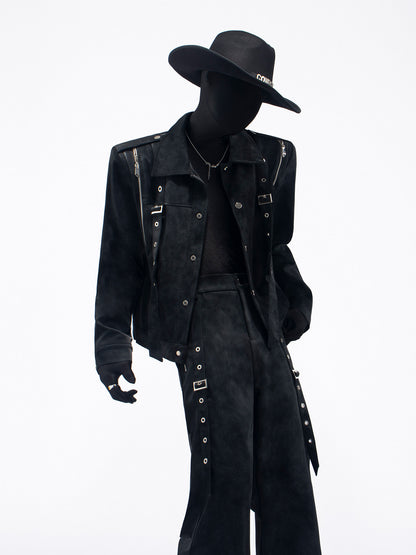 Buckle Strap Jacket & Buckle Strap Flare Pants Setup WN23681