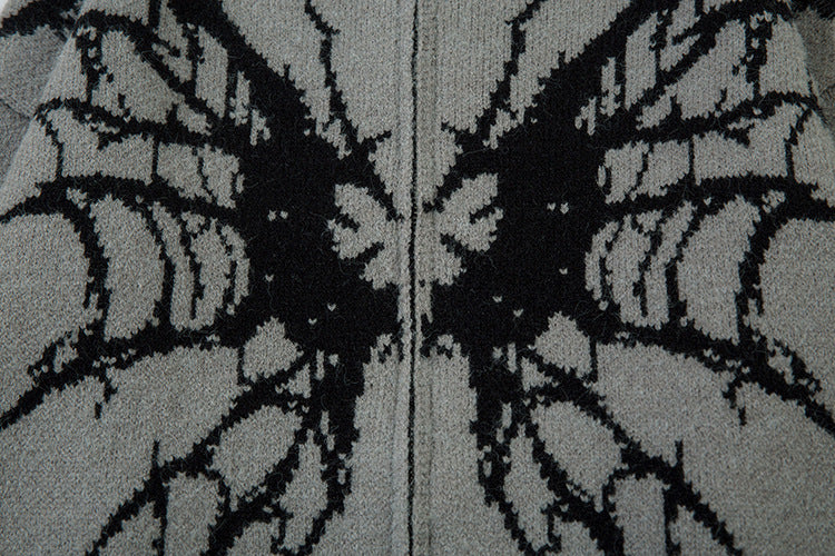 Colorblock Zipper Knit Cardigan WN11455