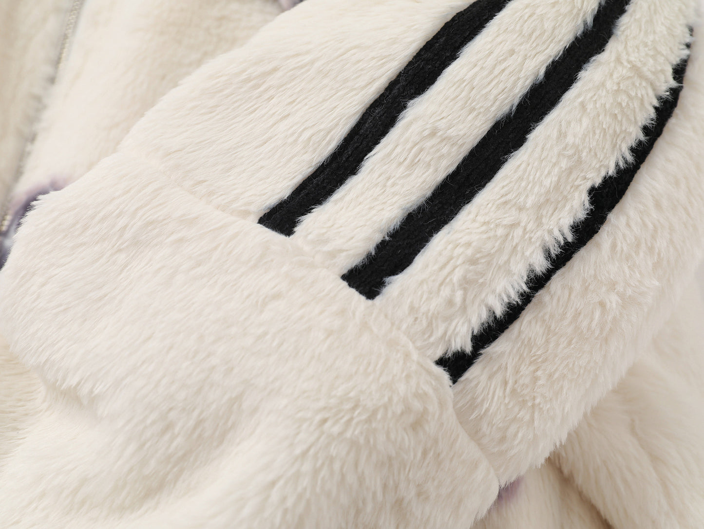 Three-Stripe Sherpa Zipper Jacket WN11194