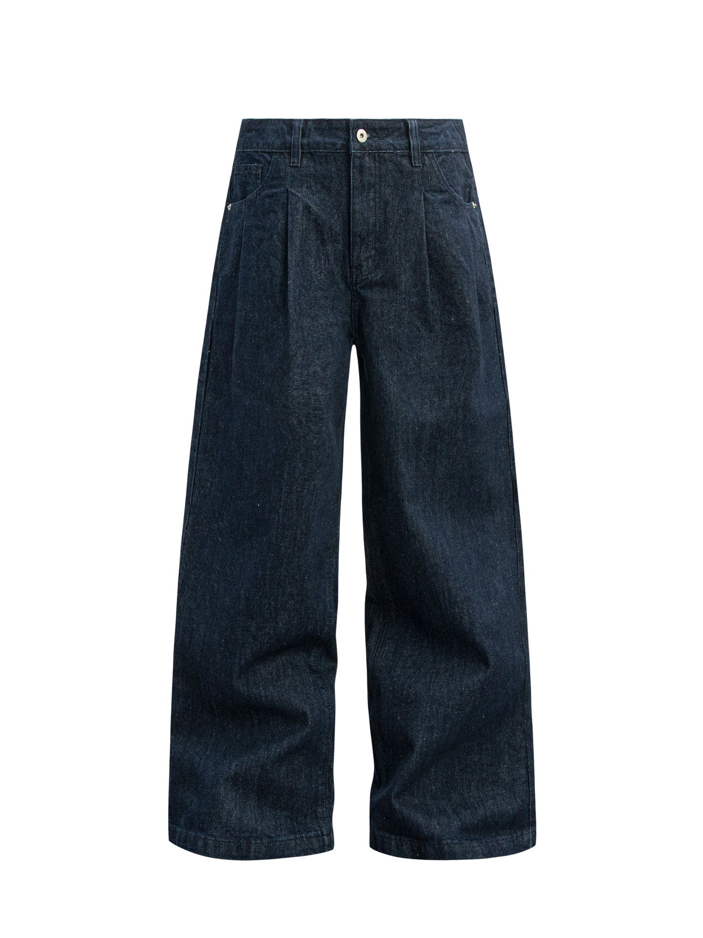 Raw Denim Wide Leg Straight Jeans WN26327