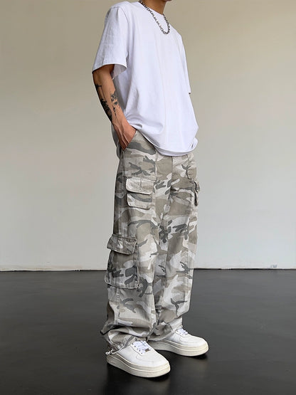 Straight Camouflage Cargo Pants WN5694