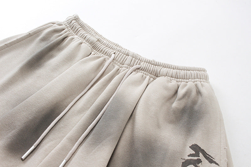 Knit Wash Wide Leg Half Pants WN25580