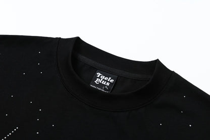Rhinestone Starburst Print Short Sleeve T-Shirt WN25720