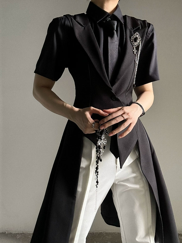 Plain Design Short Sleeve Shirt WN19660