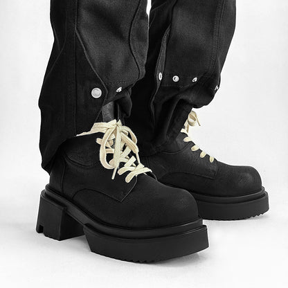 Chunky Platform Lace-Up Wrap Boots WN24519