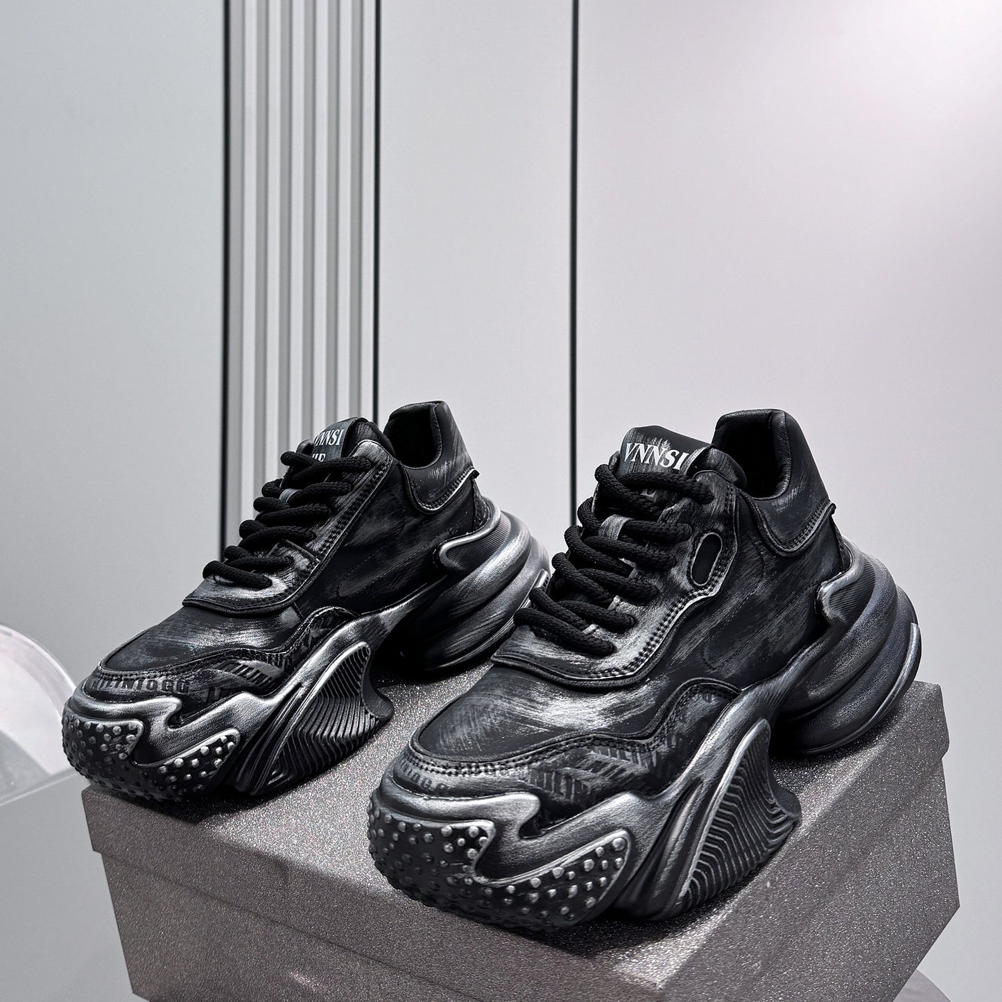 Platform Chunky Lace-Up Sneakers WN24824