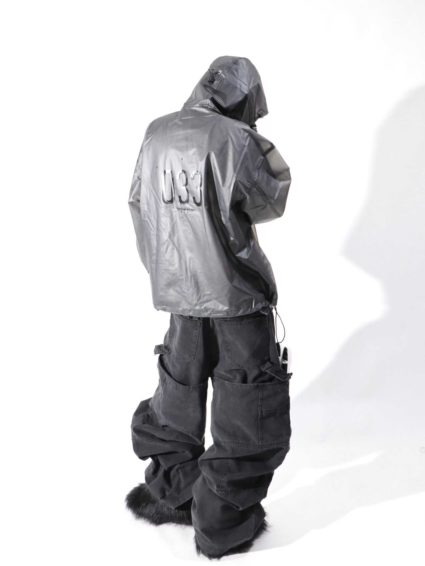 Washed Large Pocket Wide Leg Pants WN24106