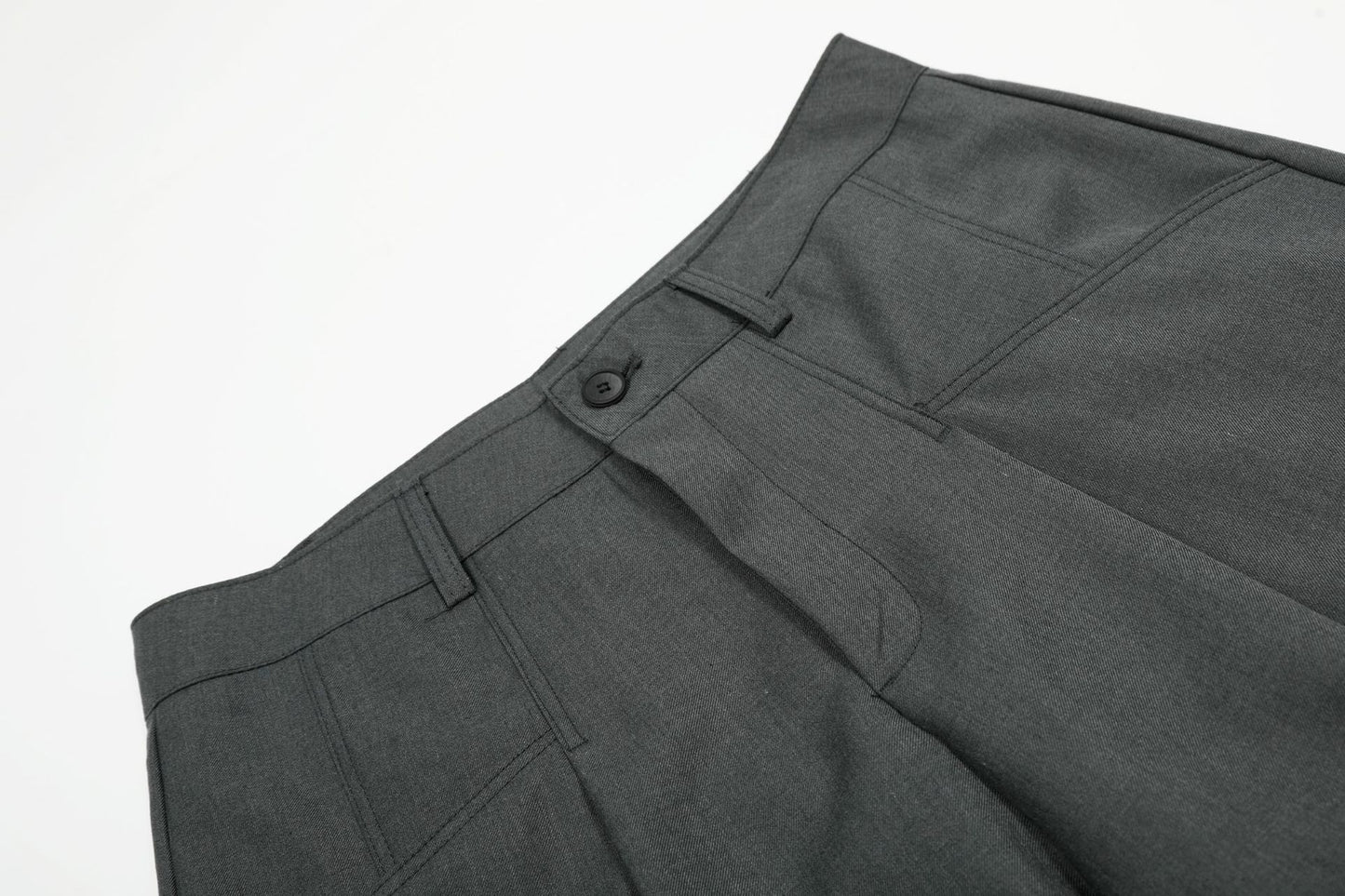 Deconstruction Pleats Draped Wide Leg Trousers WN25894