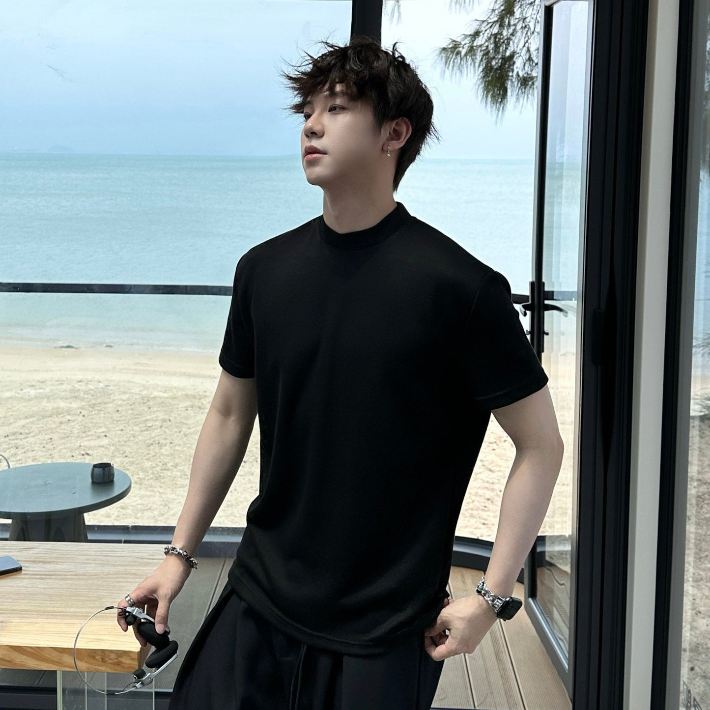 Plain Short Sleeve T-Shirt WN25336