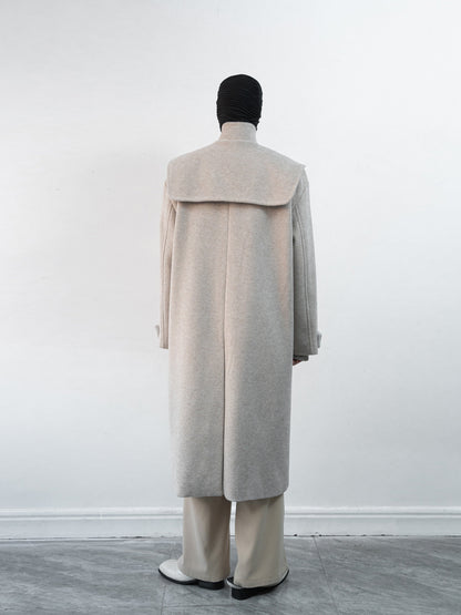 Layered Toggle Closure Long Coat WN23634