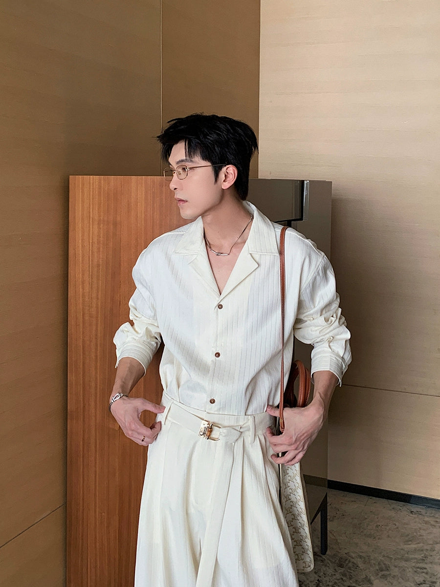 Sporty Long Sleeve Shirt & Pants Setup WN20408