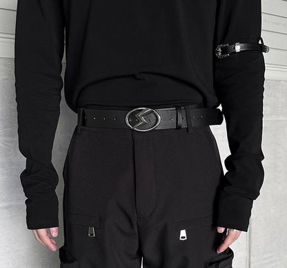 3 Buckle Styles Metal Buckle Belt WN25080