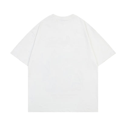 Washed Portrait Collage Short Sleeve T-Shirt WN26750