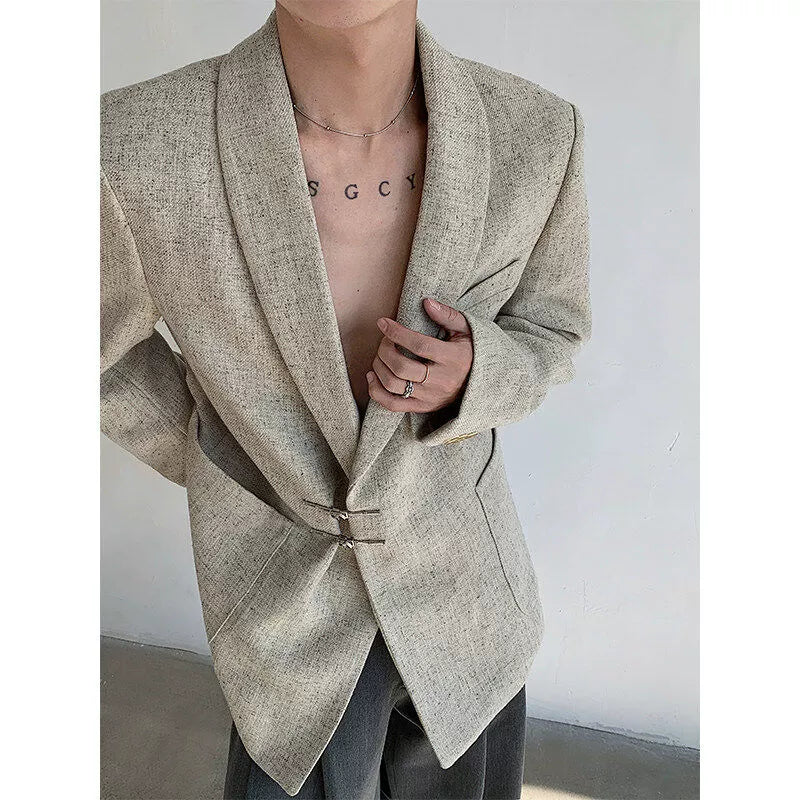 Metal Button Pocket Design Jacket WN19274