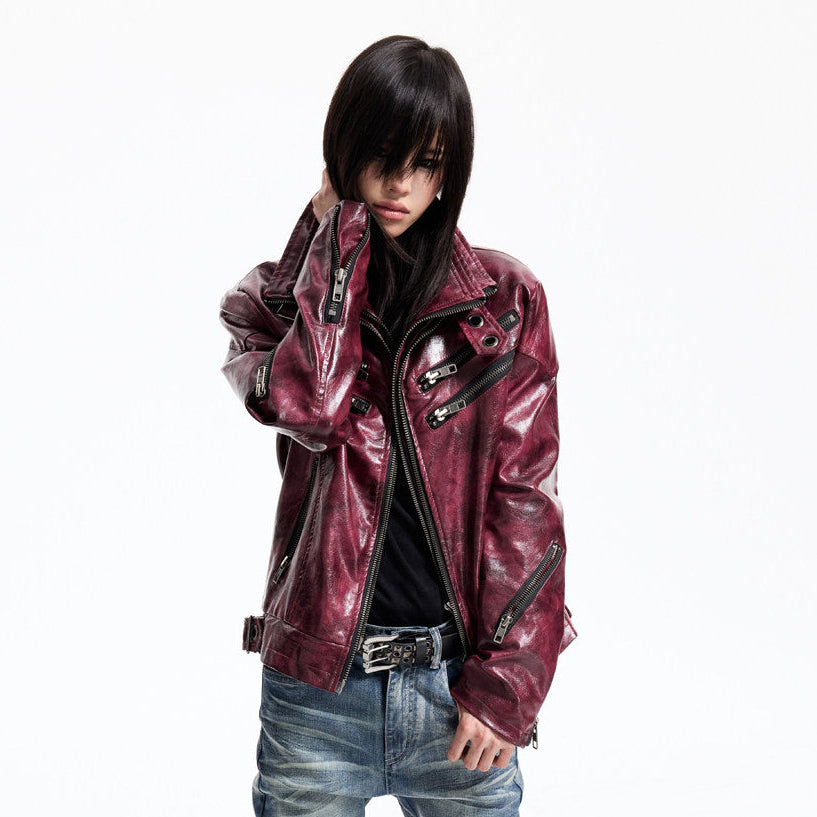 Detachable Fur Collar YKK Zipper Fitted Jacket WN27337