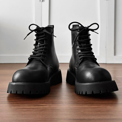 Chunky Lug Sole Platform Lace-Up Boots WN24551