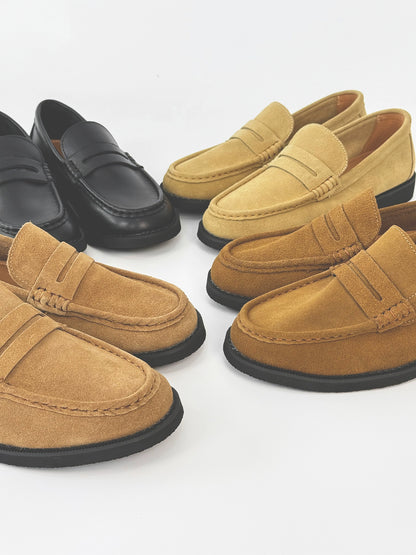Suede Design Slip-On Coin Loffer WN19174