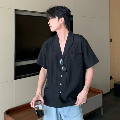 Cooling Tencel Cuban Collar Short Sleeve Shirt WN20444