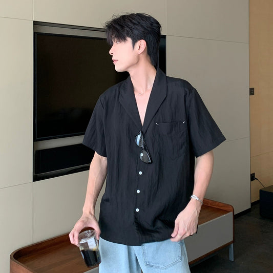 Cooling Tencel Cuban Collar Short Sleeve Shirt WN20444