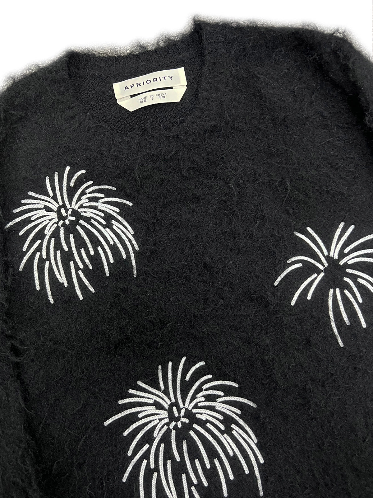 Rope Embroidery Pullover Knit Sweater WN19007