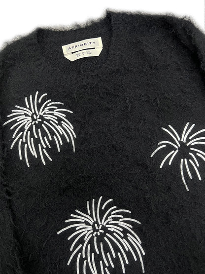 Rope Embroidery Pullover Knit Sweater WN19007