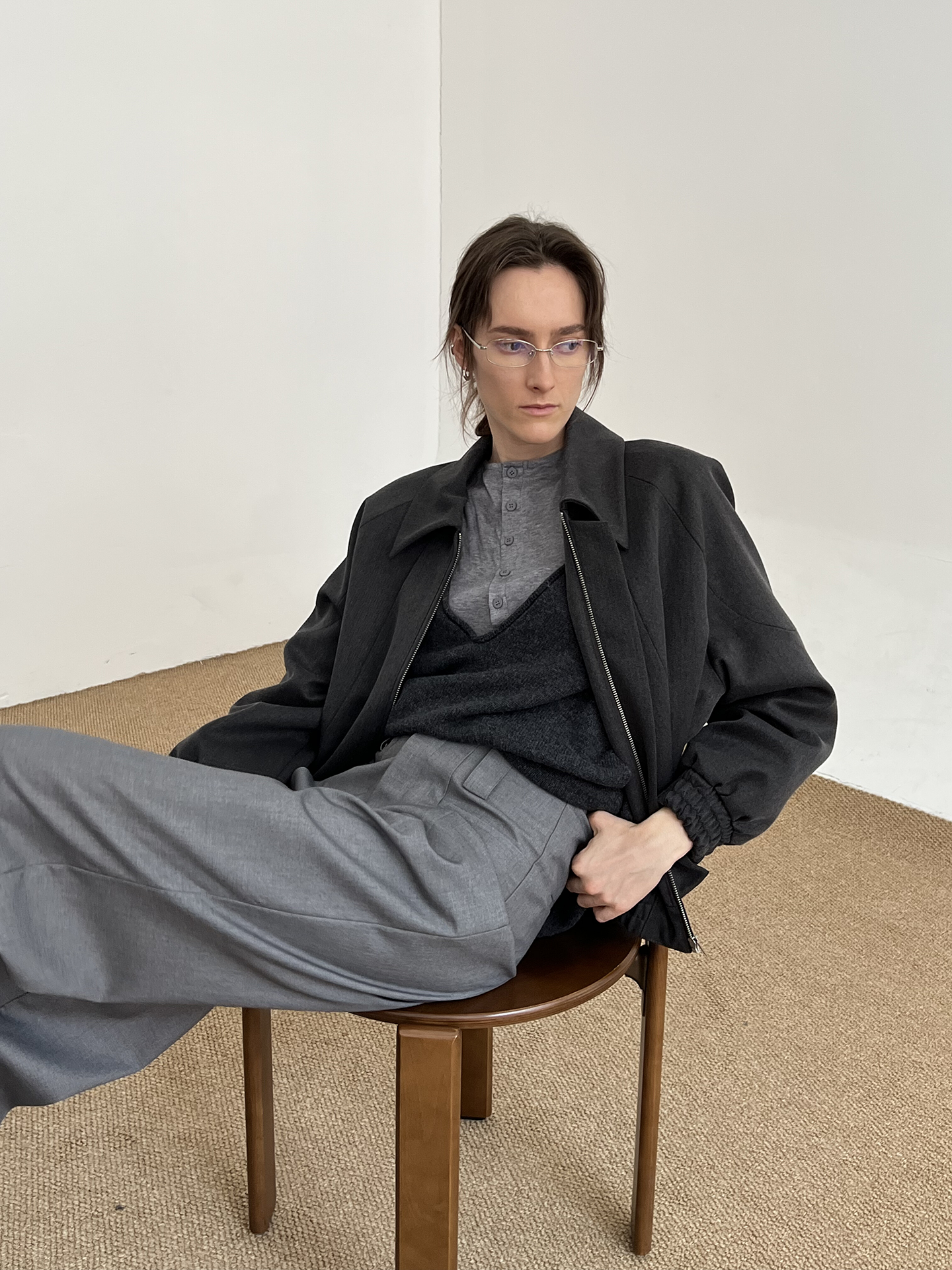 Zipper Short Jacket WN21679