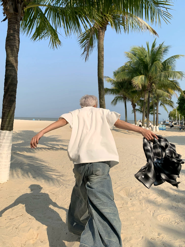 Pearl Design Oversize Short Sleeve T-Shirt WN19909