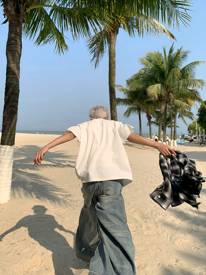 Pearl Design Oversize Short Sleeve T-Shirt WN19909