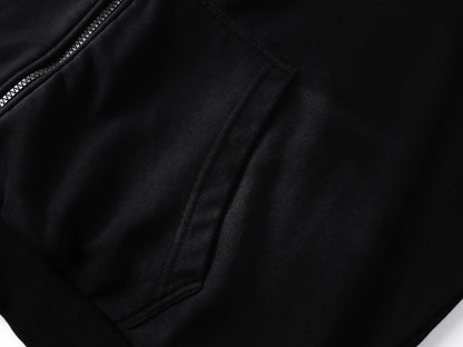Dirty Washed Logo Print Zipper Hoodie & Dirty Washed Sweatpants Setup WN25540