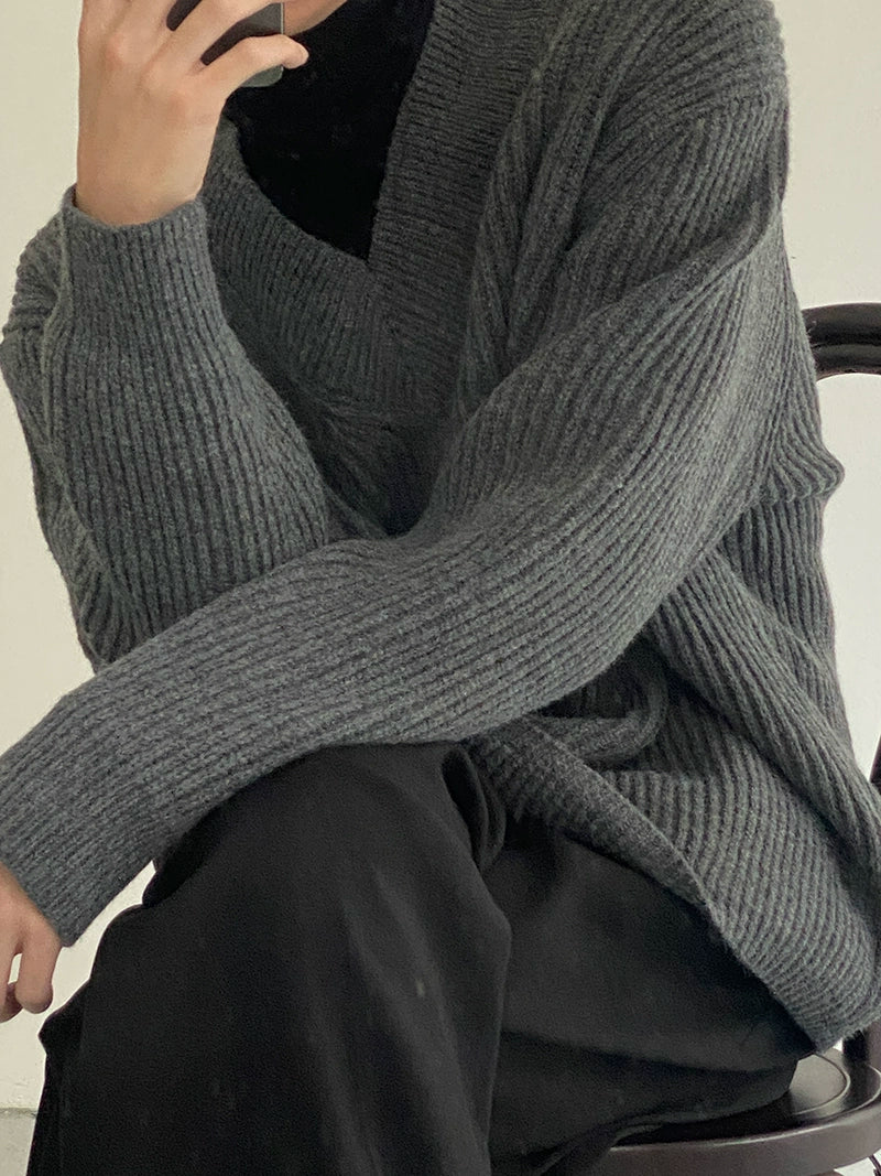 V-Neck Knit Sweater WN21682