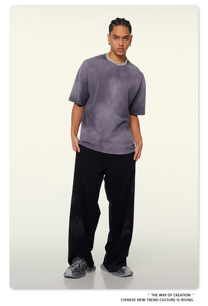 Washed Oversize Short-sleeve T-shirt WN6443