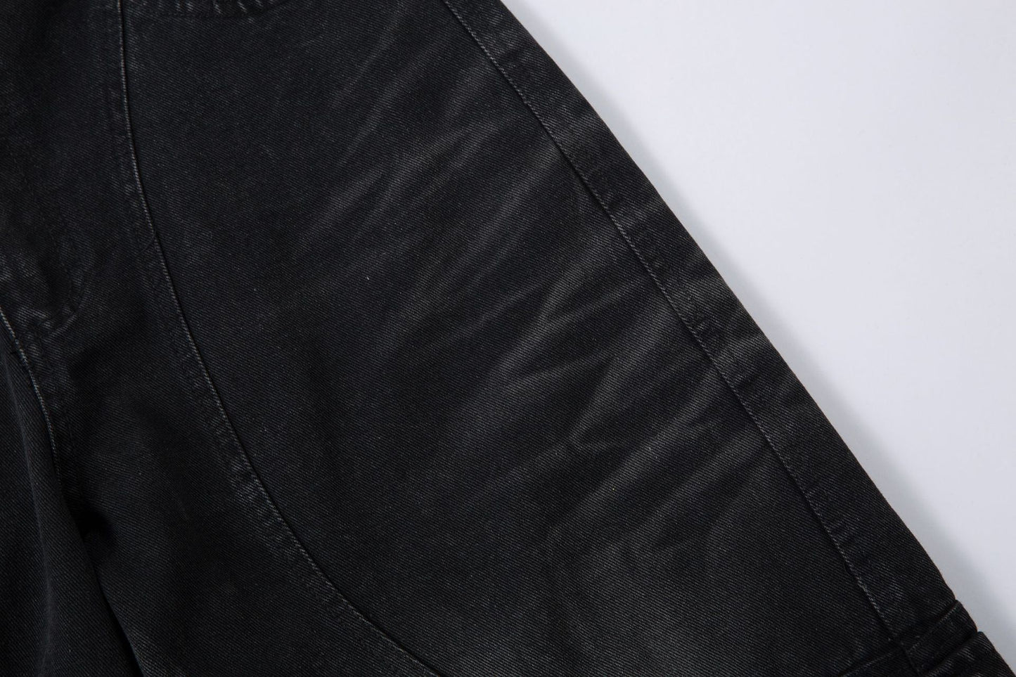 Wash Wide Leg Denim Cargo Jeans WN14132