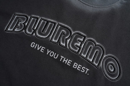 Washed Gradient Letter Embroidery Sweatshirt WN28116