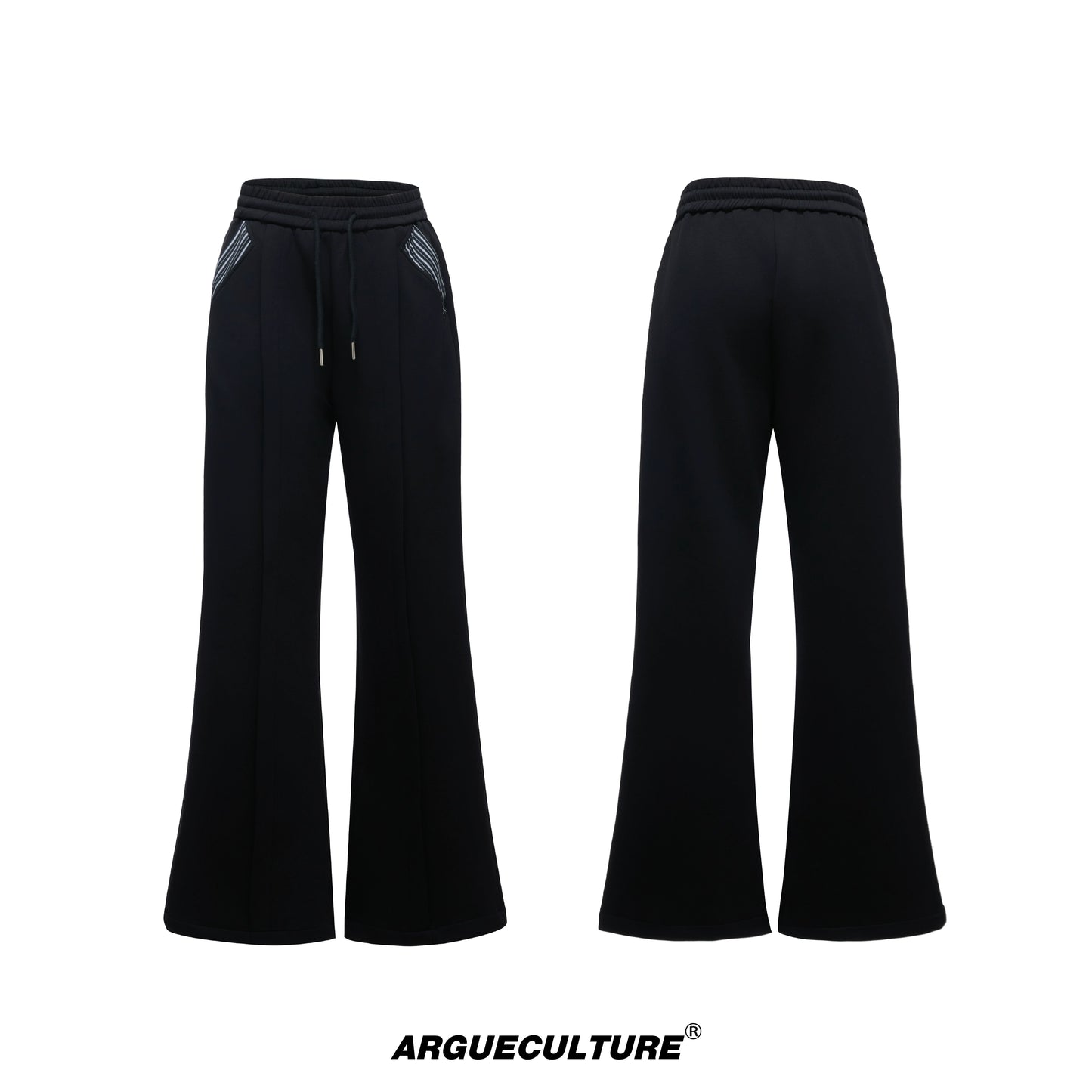 Stripe Fake Layered Jacket & Pants WN20533