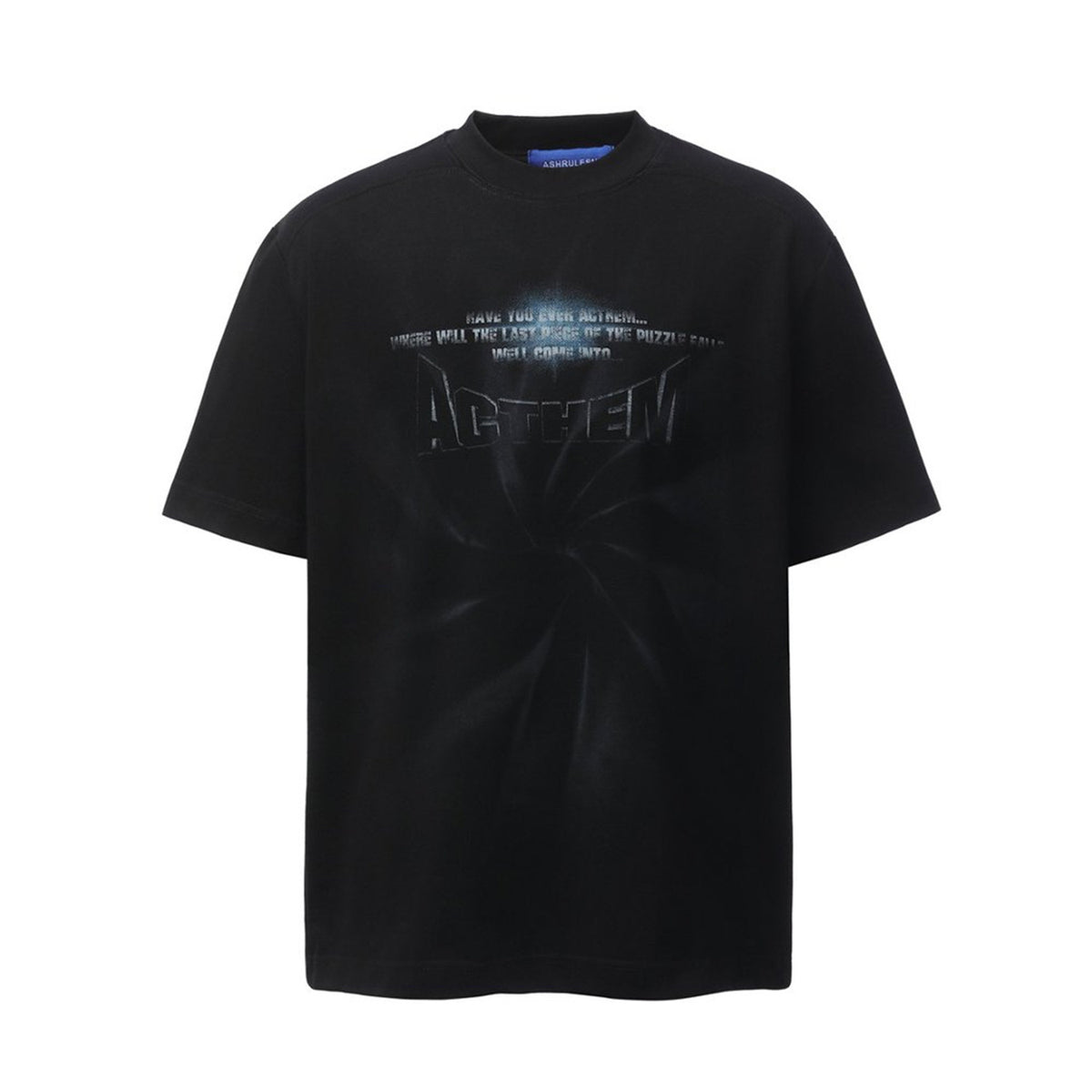 Spiral Letter Short Sleeve T-Shirt WN26779