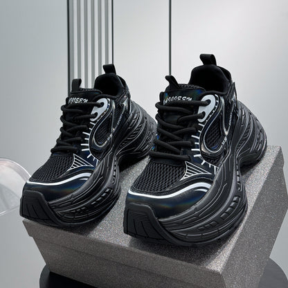 Mesh Panel Thick Sole Sneakers WN24655