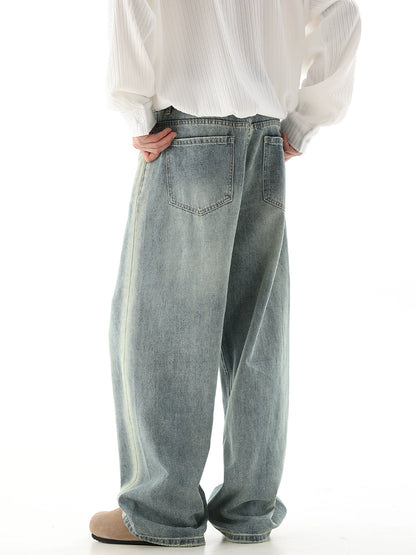 Washed Wide-Leg Denim Jeans WN10392