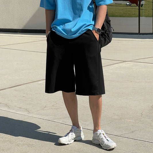 Wide Leg Half Sweatpants WN20318