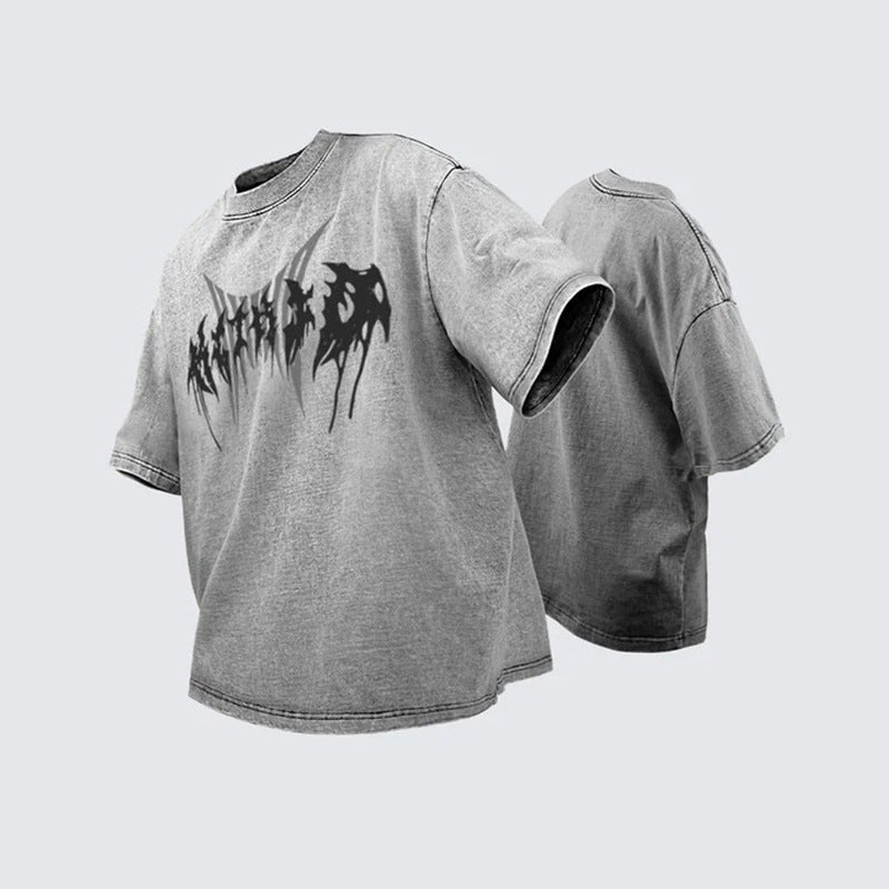 Washed Graphic Short Sleeve T-Shirt WN28020