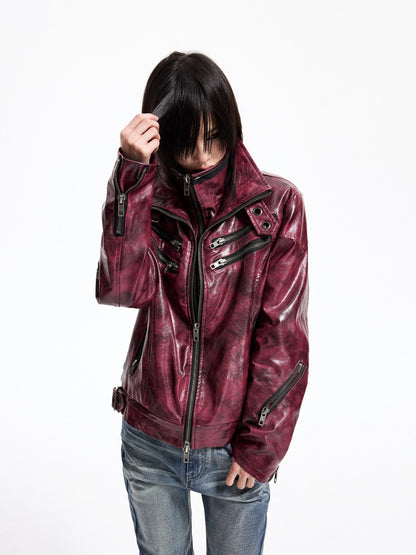 Detachable Fur Collar YKK Zipper Fitted Jacket WN27337