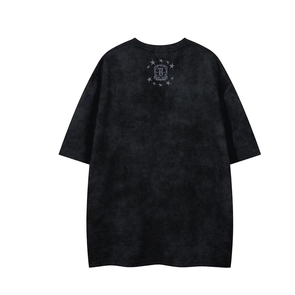 Washed Letter Print Short Sleeve T-Shirt WN25779