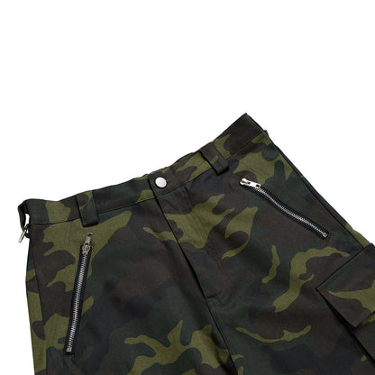 Camouflage Wide-Leg Cargo Pants WN11344