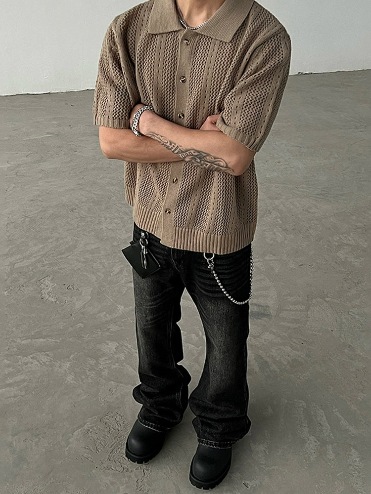 Summer Knit Short Sleeve Shirt WN19478