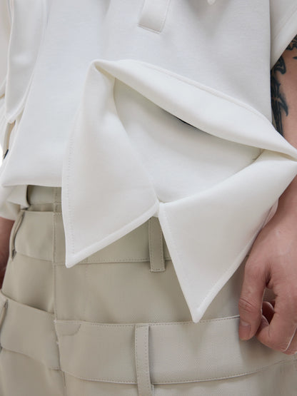 Multi-Collar Cotton Heavyweight Short Sleeve Polo Shirt WN18333